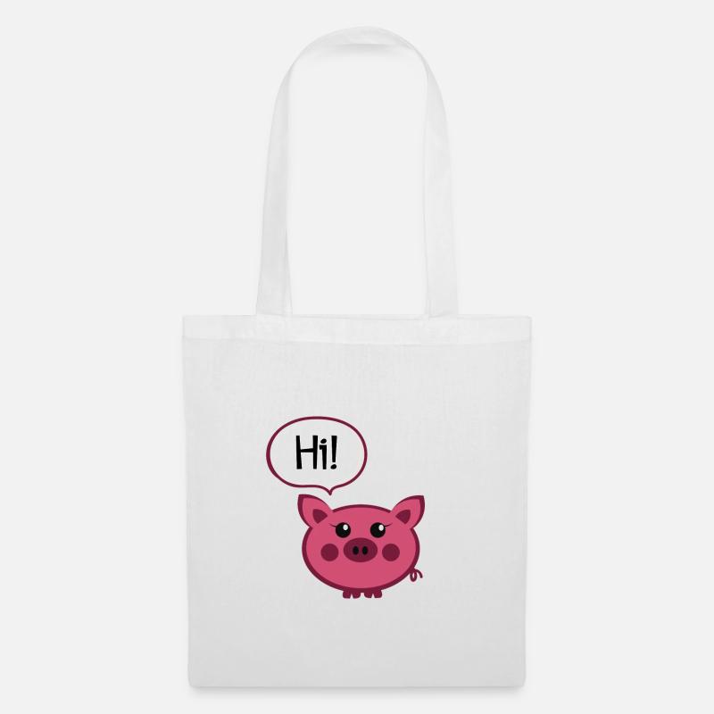 pig - Tote Bag - white