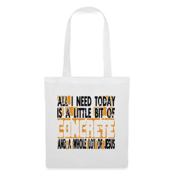 Concrete construction design for construction workers and construction site - Tote Bag - white - Front