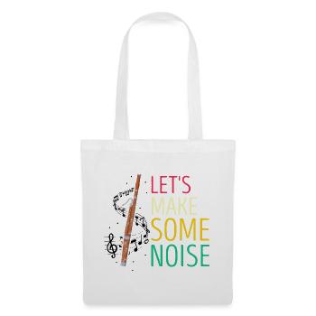 Basson pour basson anches et bassoniste - Sac en tissu - blanc - Devant