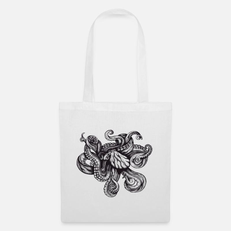 Octopus - Tote Bag - white