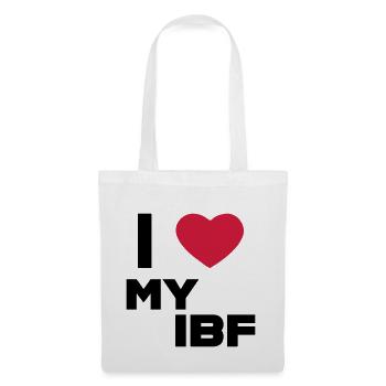 J'aime mon meilleur ami Internet IBF Black - Sac en tissu - blanc - Devant