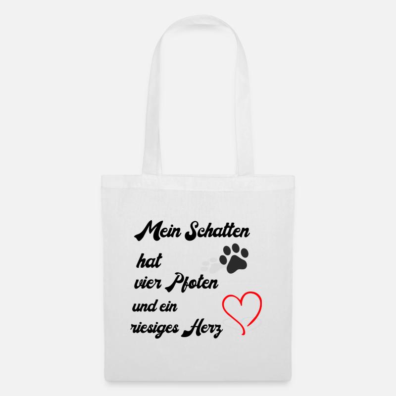 My shadow has four paws - Tote Bag - white