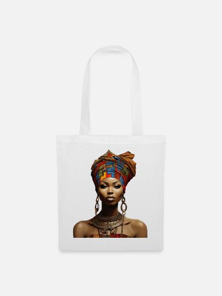 Afro-kulturelle Brillanz - Stoffbeutel - Weiß