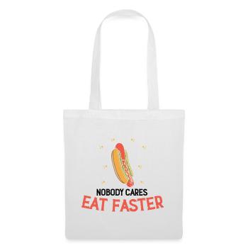 Schnell Essen Hot Dog Hotdog FastFood - Stoffbeutel - Weiß - Vorne