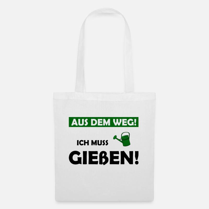 Garten gießen - Stoffbeutel - Weiß