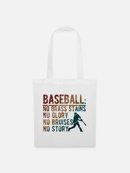 Baseball - Stoffbeutel - Weiß