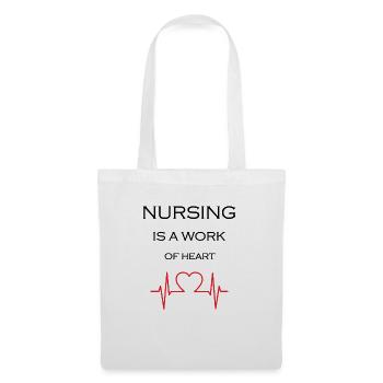 Infirmière infirmière - Sac en tissu - blanc - Devant