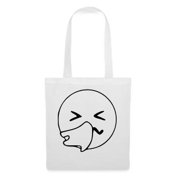 Emoji sneeze sketch black - Tote Bag - white - Front