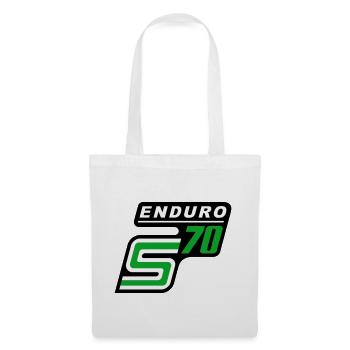S70 Enduro Logo - Sac en tissu - blanc - Devant