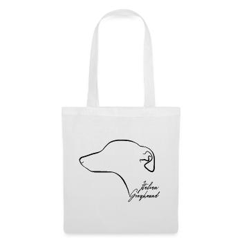 ITALIAN GREYHOUND Profil Windhunde Wilsigns Hunde - Stoffbeutel - Weiß - Vorne