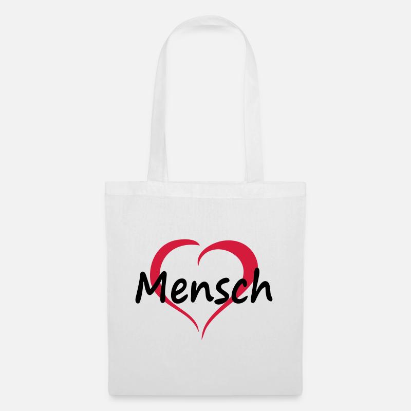 Herzensmensch - Stoffbeutel - Weiß