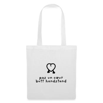 Ceci n'est pas un coeur. Le butt doing a handstand - Tote Bag - white - Front