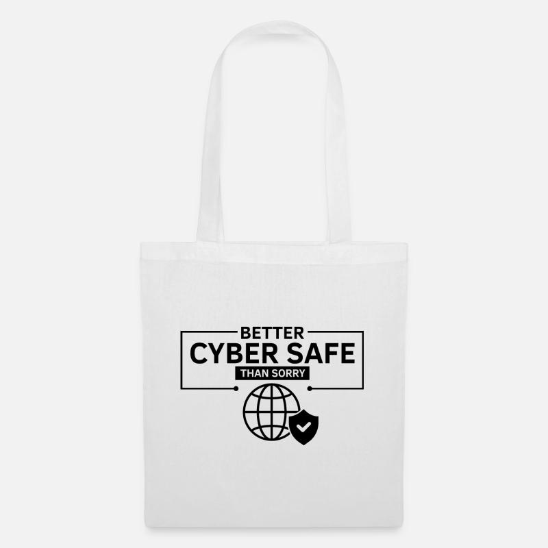 Cybersecurity Design für Hacker und Cyber Security - Stoffbeutel - Weiß