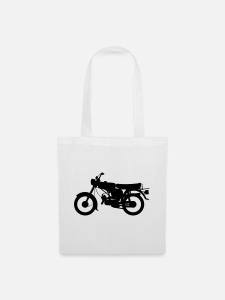 S51 Enduro Silhouette - Stoffbeutel - Weiß