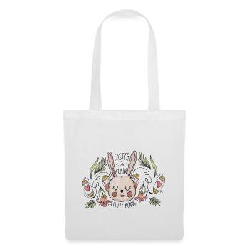 Cadeau de Pâques cool pour les enfants et la famille - Sac en tissu - blanc - Devant
