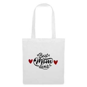 Best Mum Ever - Heart Heart Mother's Day Gift - Tote Bag - white - Front