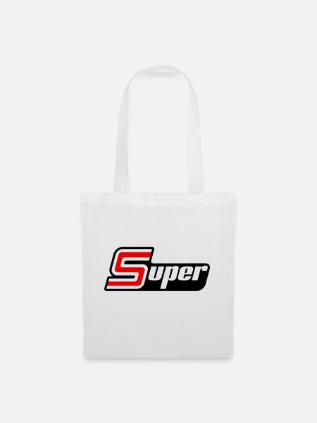 Super Sport Schriftzug - Stoffbeutel - Weiß