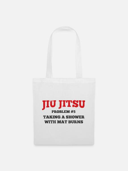 BJJ Jiu Jitsu - Stoffbeutel - Weiß
