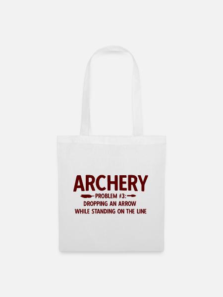 Bogenschießen Archery - Stoffbeutel - Weiß