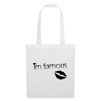 I'M FAMOUS - Sac en tissu - blanc - Devant