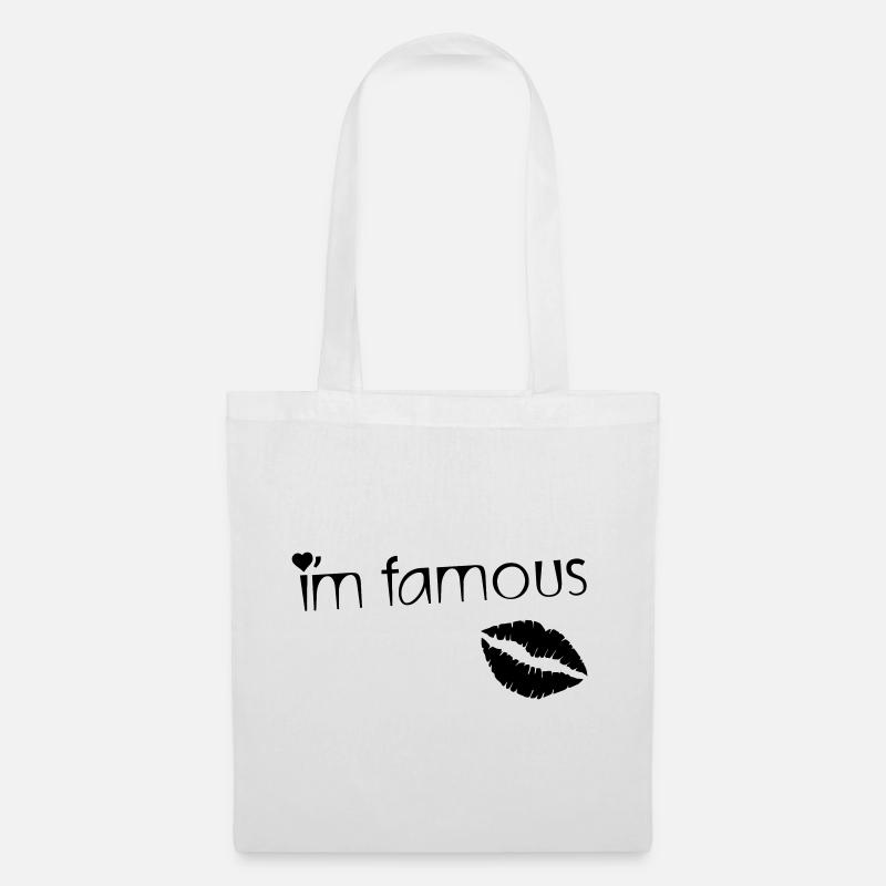I'M FAMOUS - Sac en tissu - blanc
