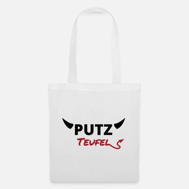Putzteufel - Stoffbeutel - Weiß