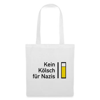 Kein Kösch für Nazis - Stoffbeutel - Weiß - Vorne