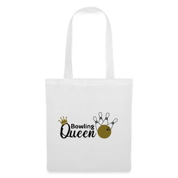 Bowling Queen - Sac en tissu - blanc - Devant