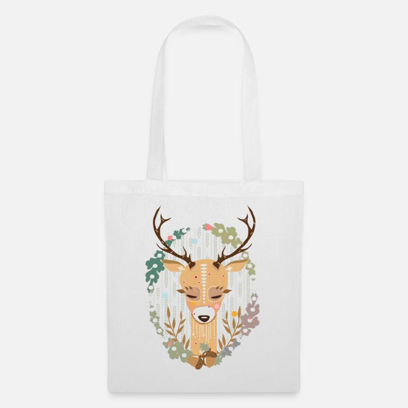 A deer in the forest - Tote Bag - white