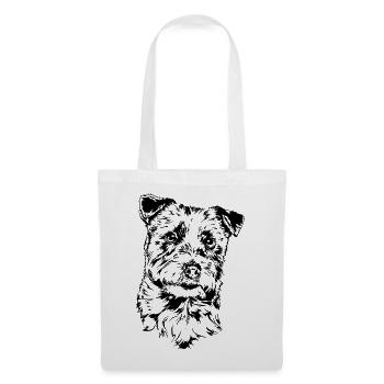 JACK RUSSELL TERRIER Chien canin à poil dur Wilsigns - Sac en tissu - blanc - Devant