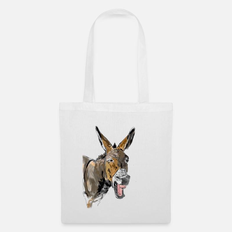 Esel Donkey Âne - Tote Bag - white