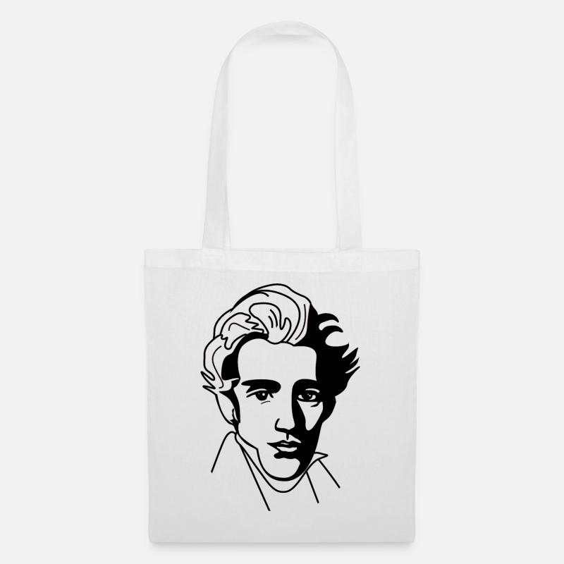 Soren Kierkegaard - Stoffbeutel - Weiß