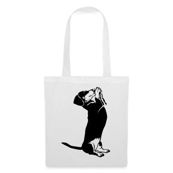 Teckels - Sac en tissu - blanc - Devant
