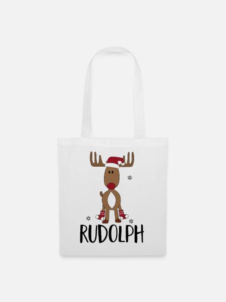 Weihnachten - Stoffbeutel - Weiß