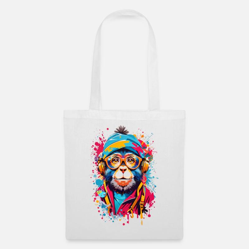 Cool monkey - Tote Bag - white