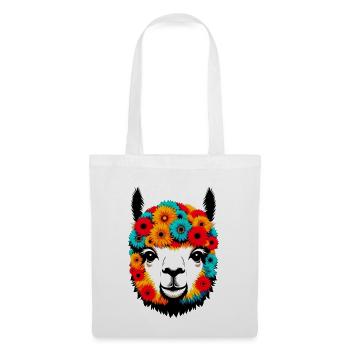 Alpaga - Sac en tissu - blanc - Devant