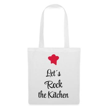 Vibrons la cuisine - Sac en tissu - blanc - Devant