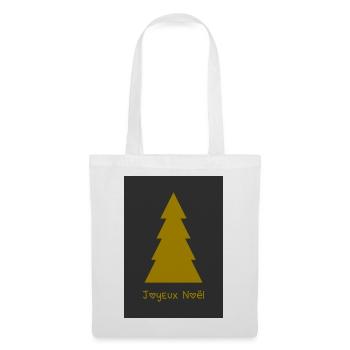 WEIHNACHTEN. FROHE WEIHNACHTEN. FROHE WEIHNACHTEN. WEIHNACHTSMANN - Stoffbeutel - Weiß - Vorne