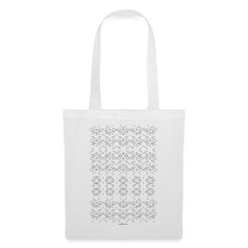 Designserie Grafik-Quadrat - Stoffbeutel - Weiß - Vorne