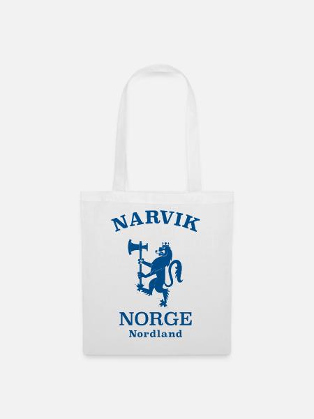 Narvik Norway Norwegen - Stoffbeutel - Weiß