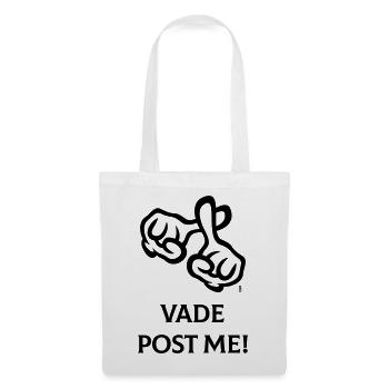 Vade Post Me! (Kreuz / Bibel / Religion / 1C) - Stoffbeutel - Weiß - Vorne