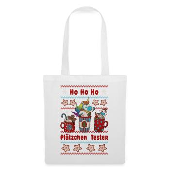 Hohoho Cookie Tester Unicorn Christmas Advent - Tote Bag - white - Front