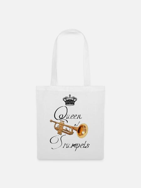 Queen of Trumpets - Stoffbeutel - Weiß