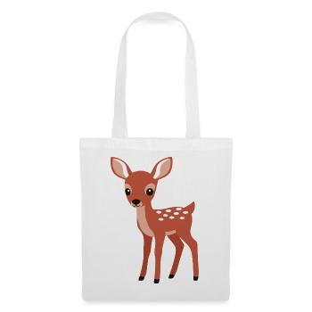 Style minimaliste curieux et curieux - Sac en tissu - blanc - Devant