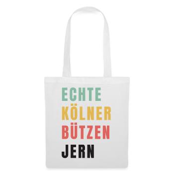 Echte Kölner bützen jern Karneval - Tote Bag - white - Front