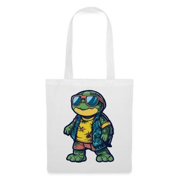 Turtle Comic Holiday - Sac en tissu - blanc - Devant