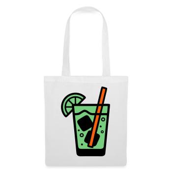 Cocktail Glass Summer Drink Vacances de garçon pour filles - Sac en tissu - blanc - Devant