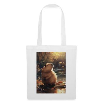 Autumn marmot in reflection - Tote Bag - white - Front