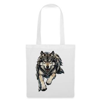 Wolf Illustration - Tote Bag - white - Front