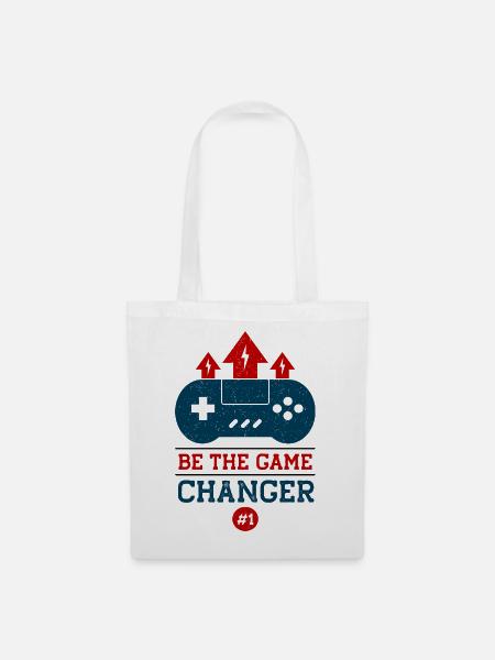 Sei der Game Changer Controller Tee - Stoffbeutel - Weiß